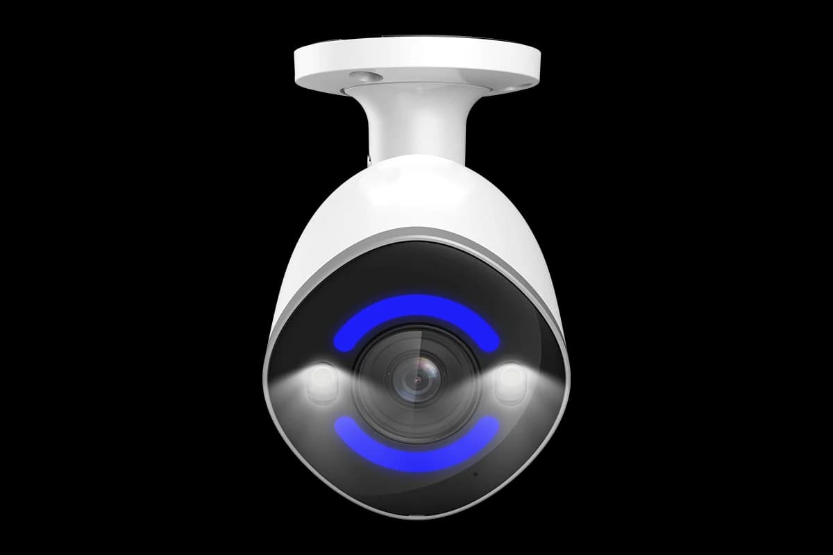 Lorex 4K Smart Security Lighting Deterrence Bullet AI PoE IP Wired Camera