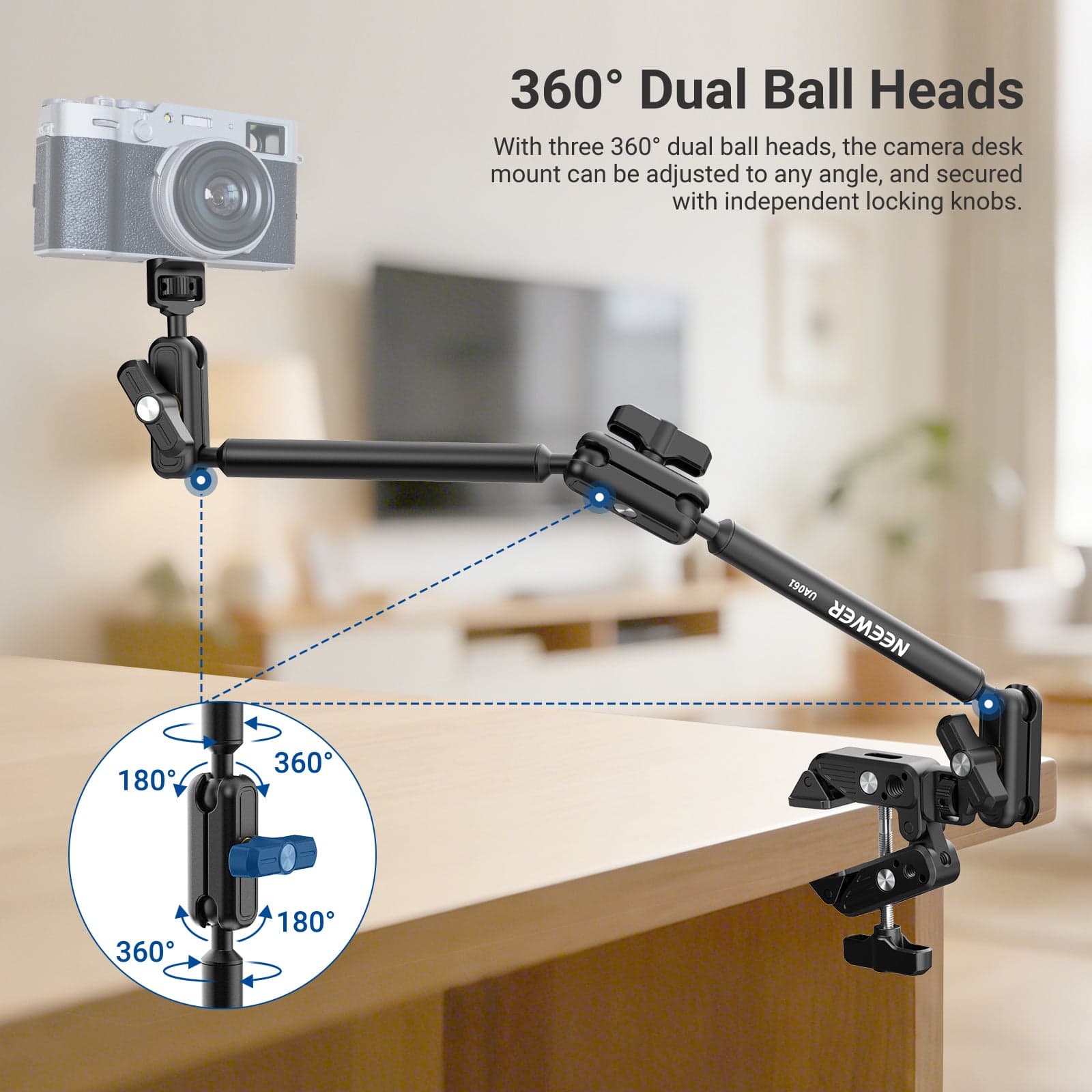 BASICS UA061 Magic Arm Desk Mount