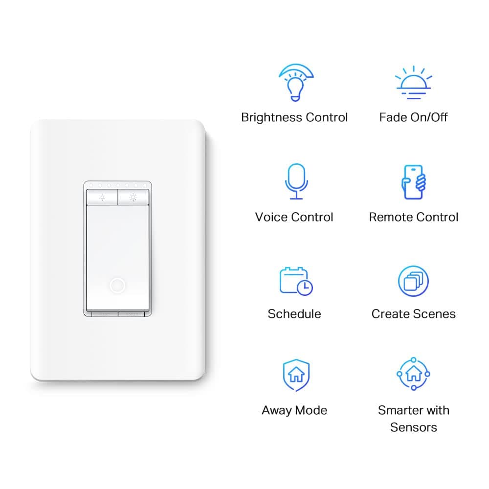 Single Pole Smart Dimmable Switch White, Tapo S500D