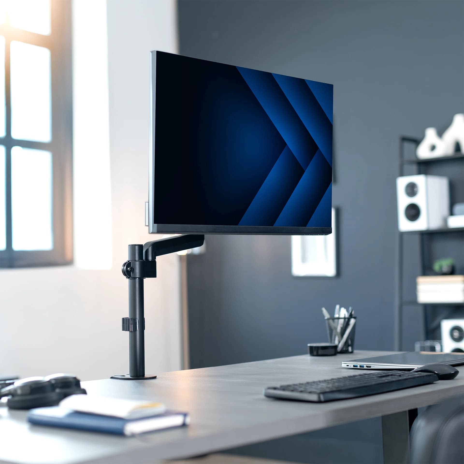 Mechanical Arm Single Monitor Desk Mount - 17” to 32” Screens