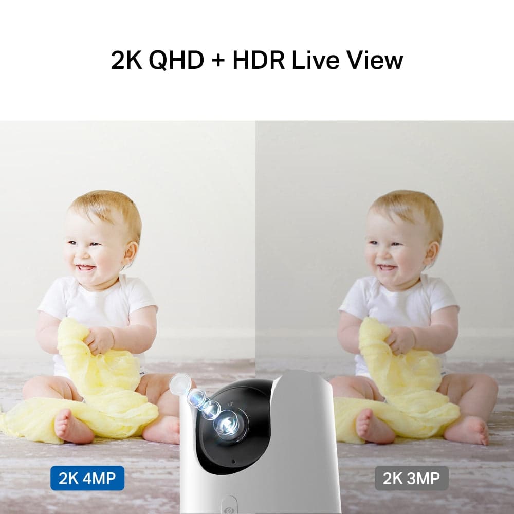 Apple Home Pan/Tilt 2K QHD Security Camera, Tapo C225