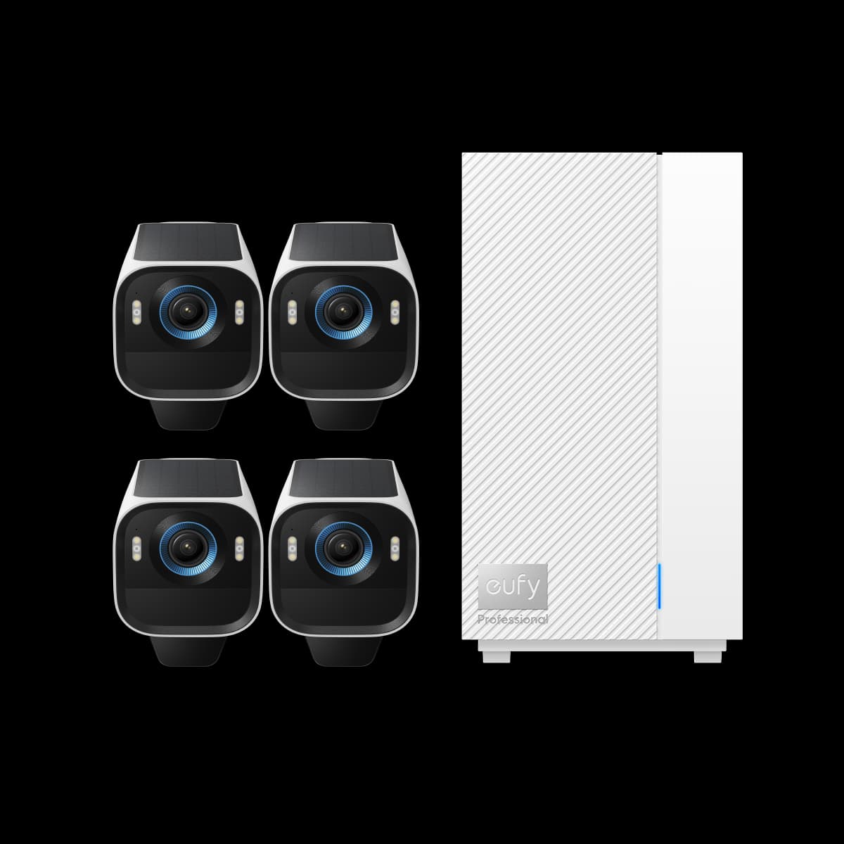 eufyCam S3 Pro Add-on Camera (4-Cam Kit) + eufy HomeBase™ Professional S1