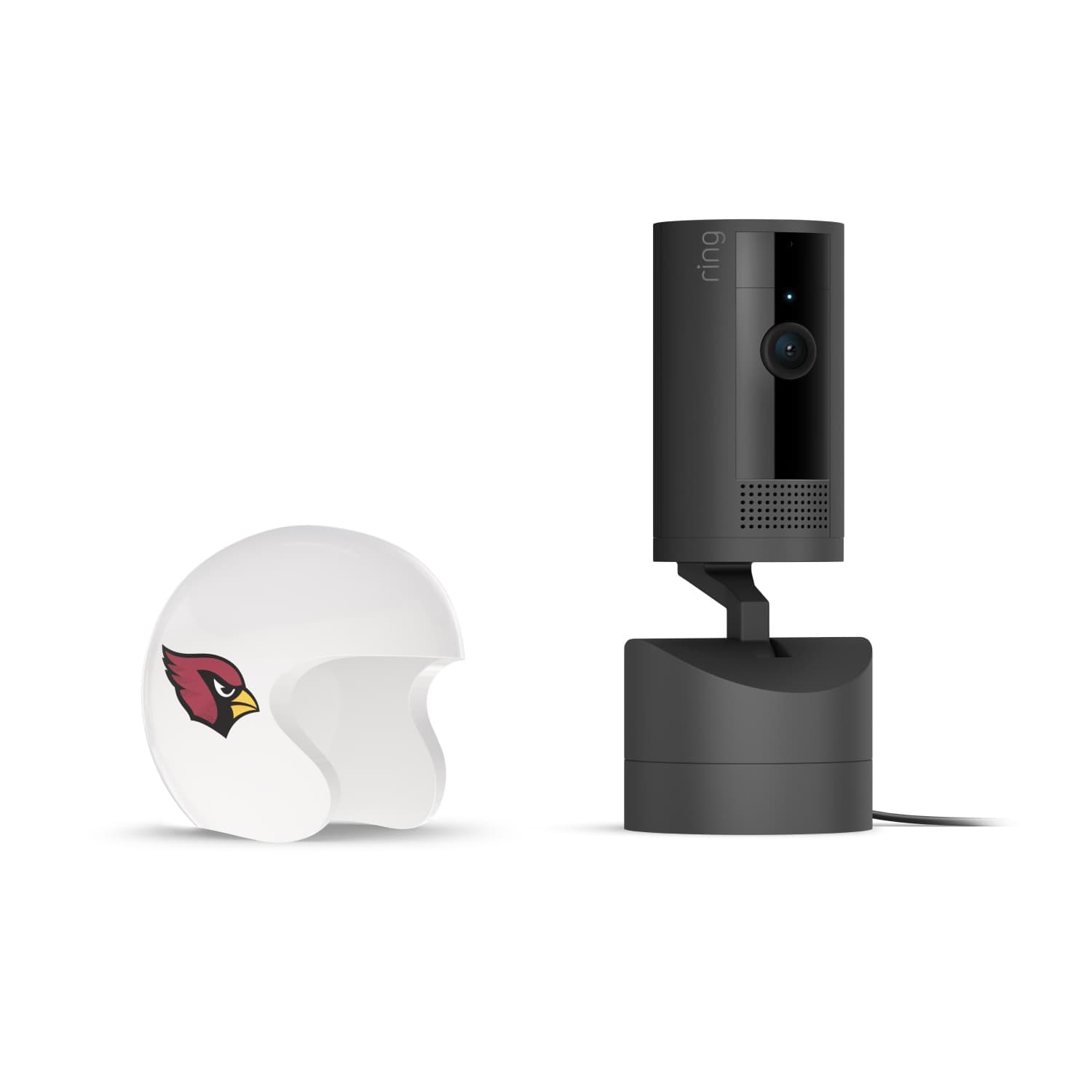 Pan-Tilt Indoor Cam, Black + NFL Game Day Cam Cover — NFC