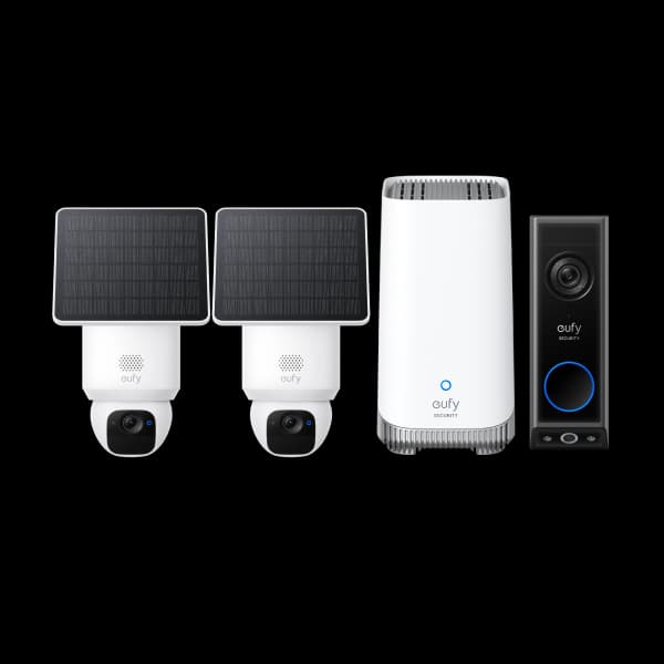 eufy SoloCam E30 + HomeBase™ S380 + Video Doorbell E340 (Battery Powered)