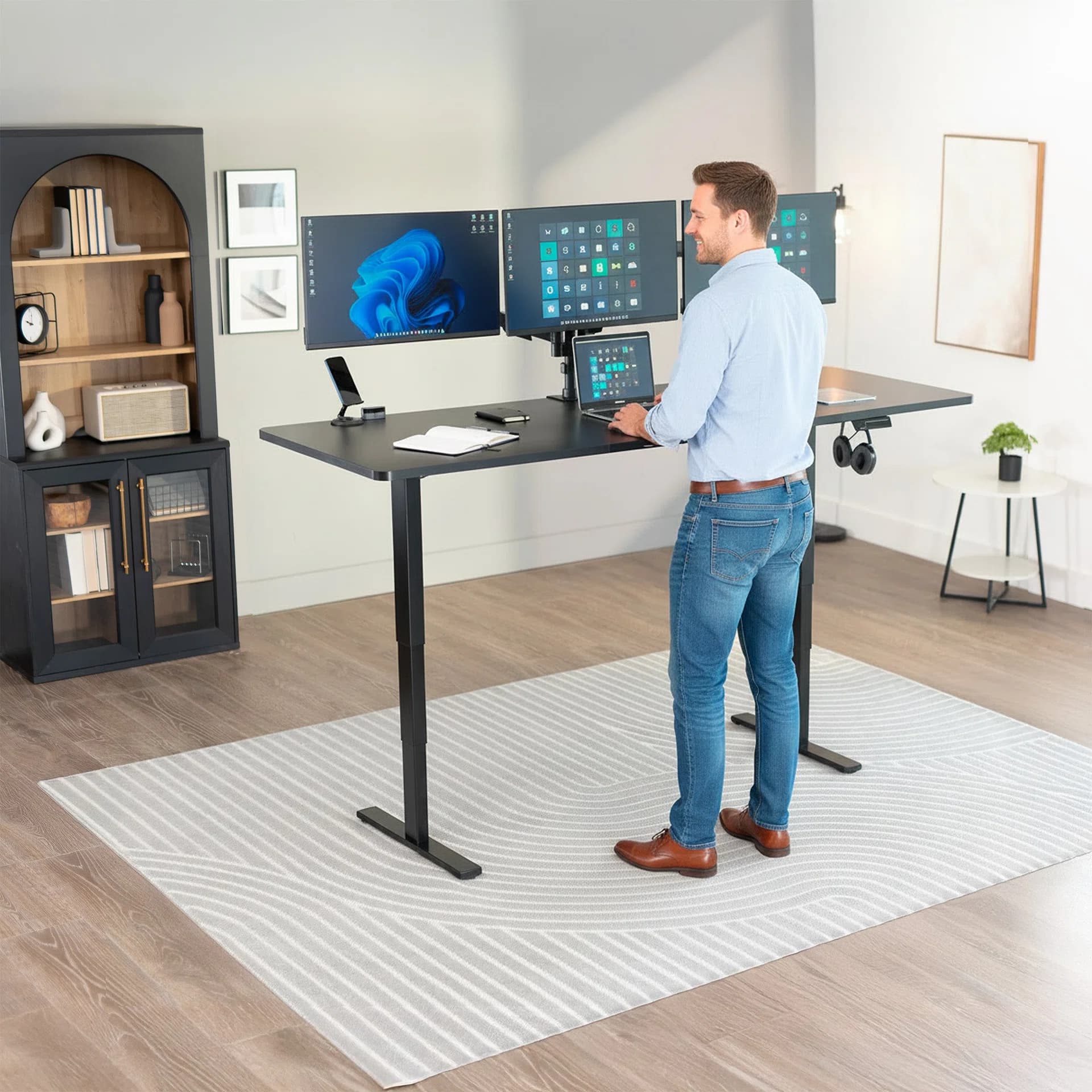 2E Series - 83" x 30" Electric Desk with Touch Screen Memory Controller