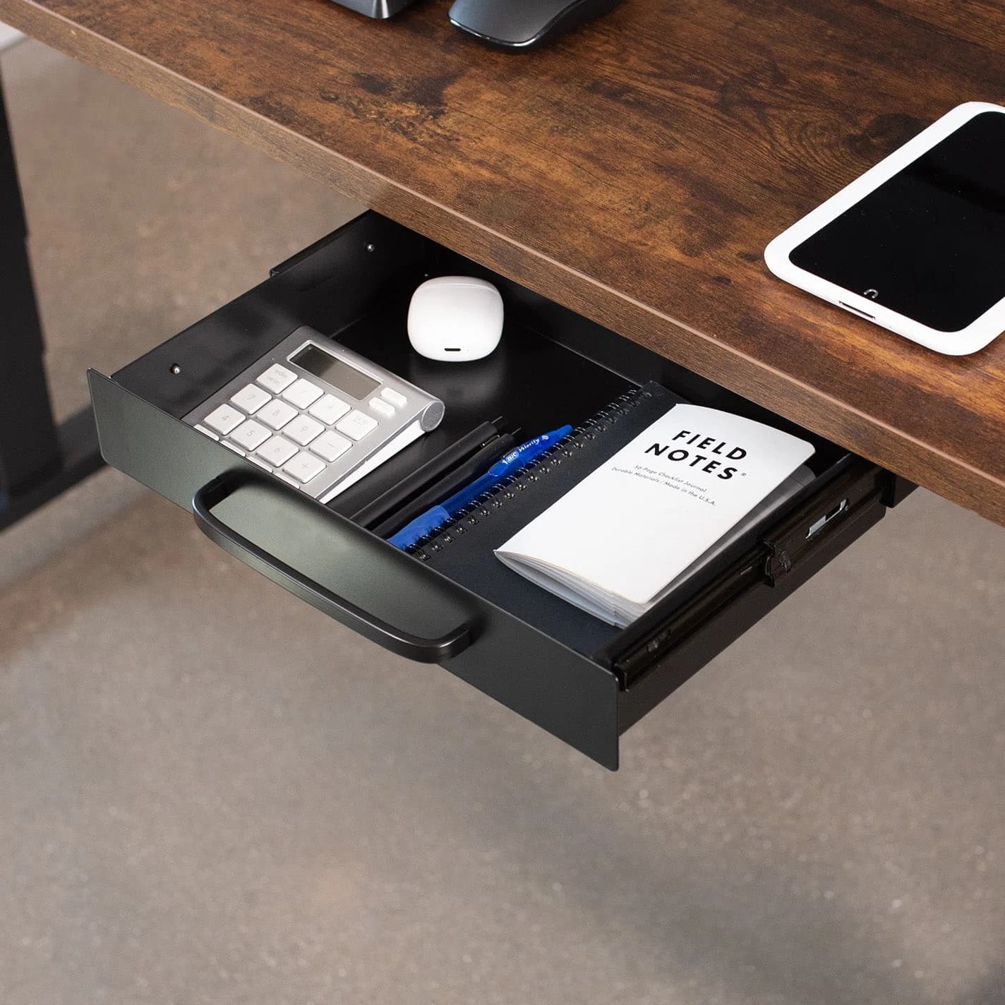 Under Desk Drawer with Pull Handle