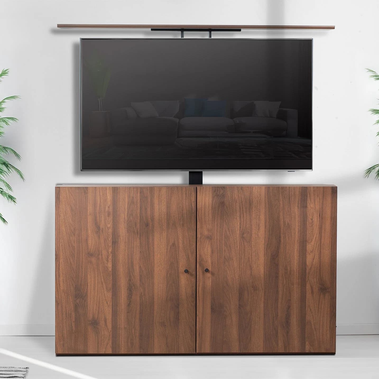 TV Lift Cabinet with Motorized Stand