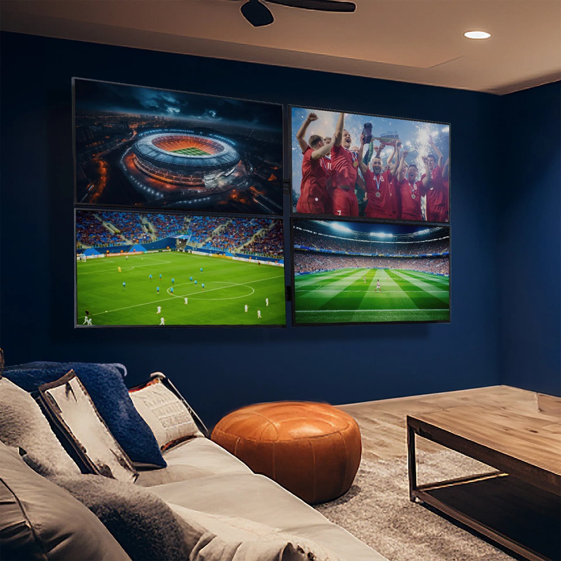 Pop-Out TV 2x2 Video Wall Mounts - 37” to 65” Screens