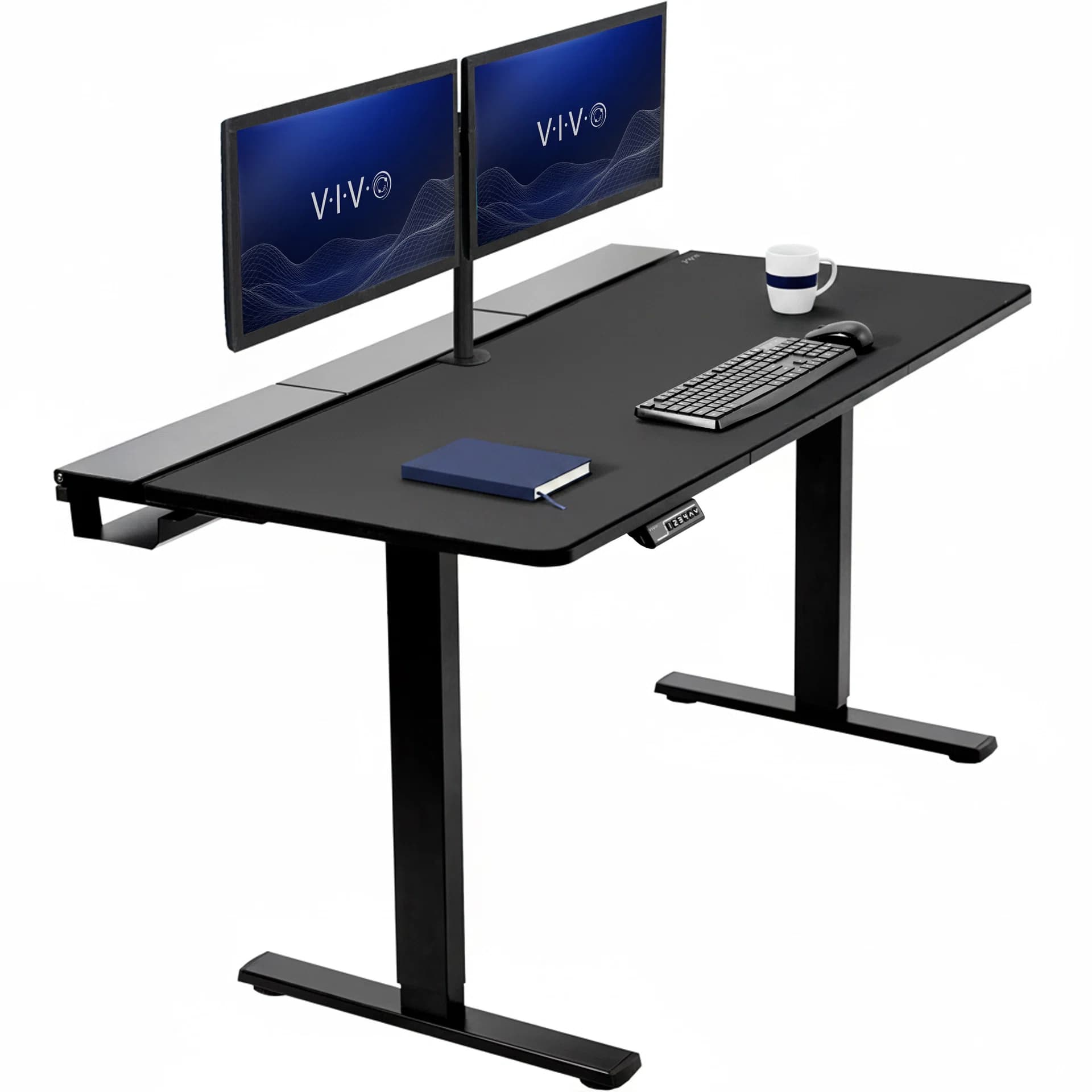 1B6-P3B Series - Electric Desk with Concealed Cable Table Top and Full-Size Pad