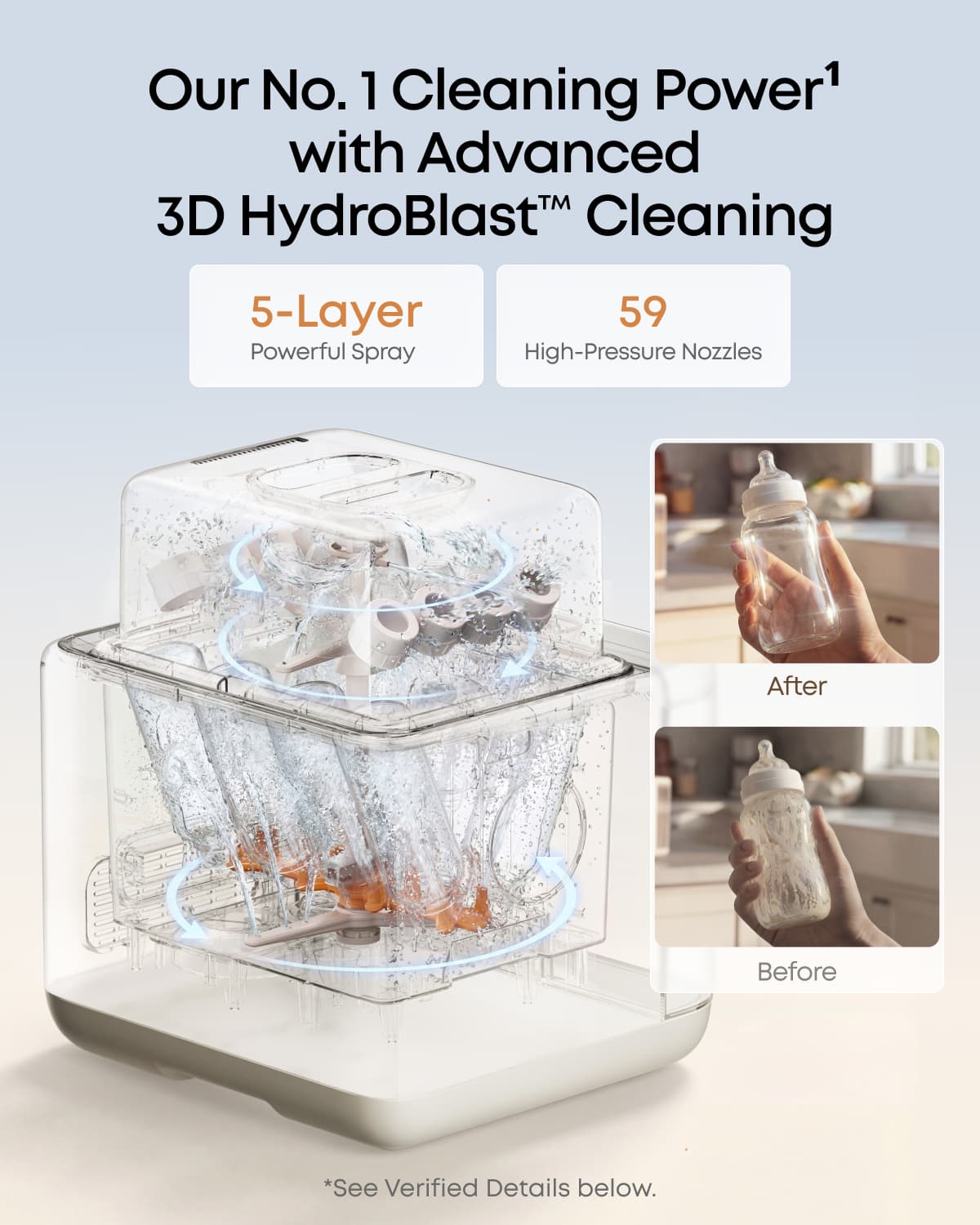 eufy Baby Bottle Washer S1 Pro & 6-Month Essential Cleaning Kit