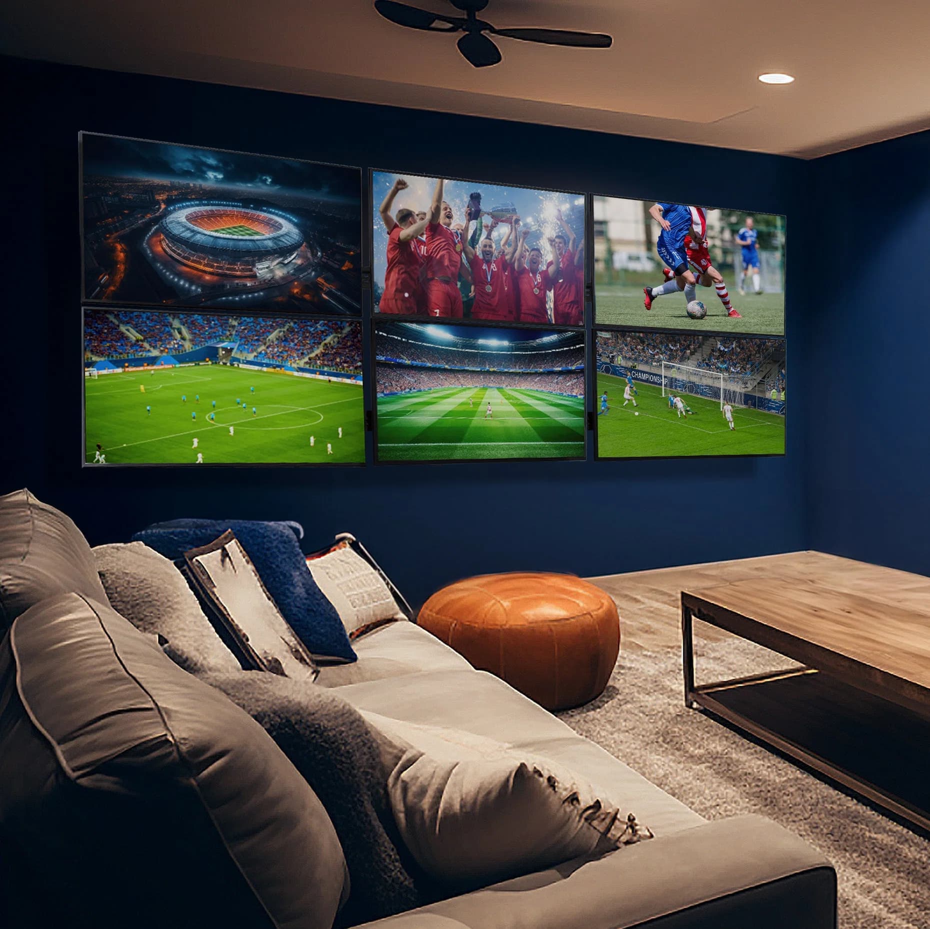 Pop-Out TV 2x3 Video Wall Mounts - 37” to 65” Screens
