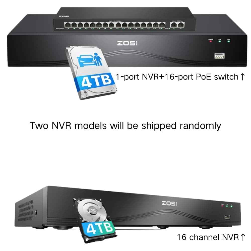 C220 12-Camera White 4K 16-Channel PoE System — 4TB