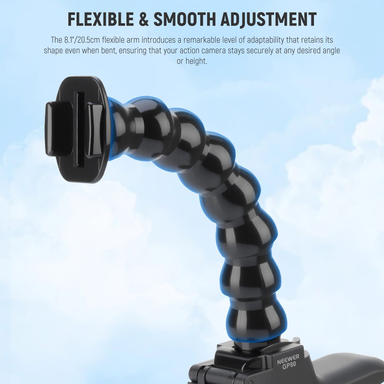 GP-80 Flexible Clamp Mount For Action Cameras