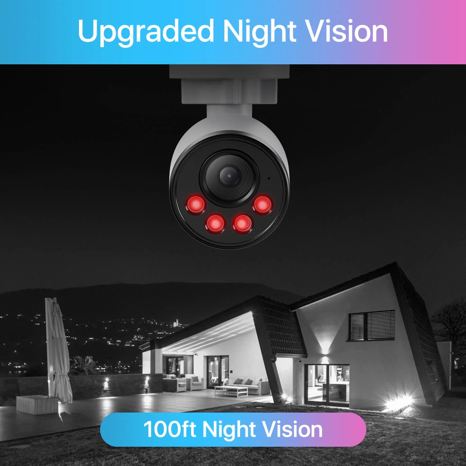 C180 8-Camera White 4MP 16-Channel PoE System — 4TB