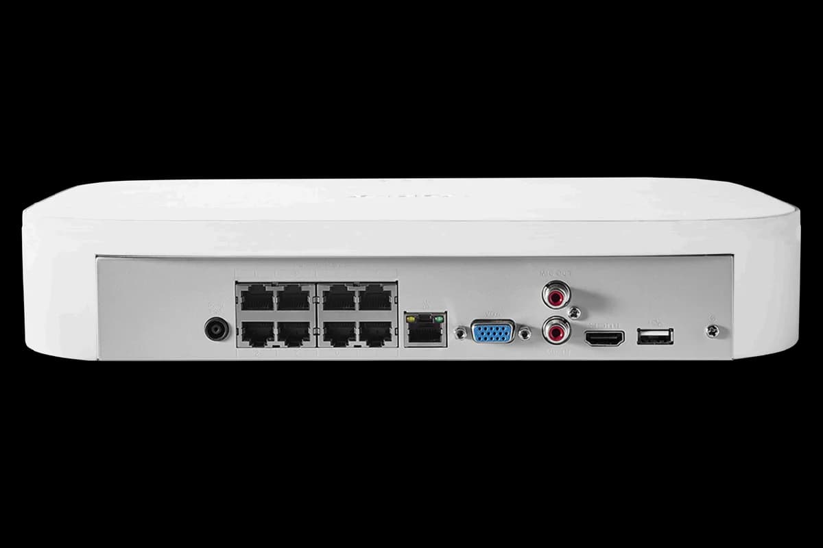 Lorex 4K 8-Channel NVR System with 6 Smart Deterrence Cameras, Fusion Capabilities and Smart Motion Detection Plus