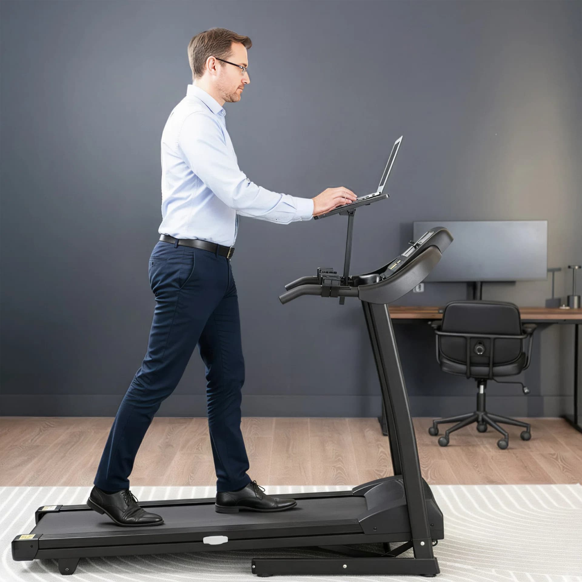 Height Adjustable 27" Laptop Desk for Treadmill