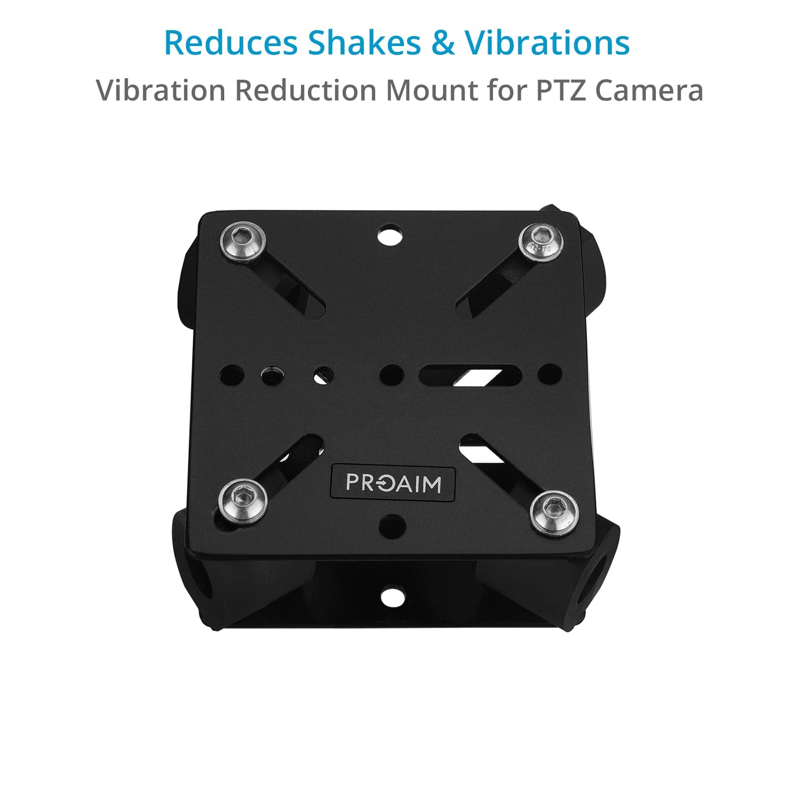 PTZ-10 Mount for PTZ Cameras - Vibration Isolator | VESA Mounting Pattern