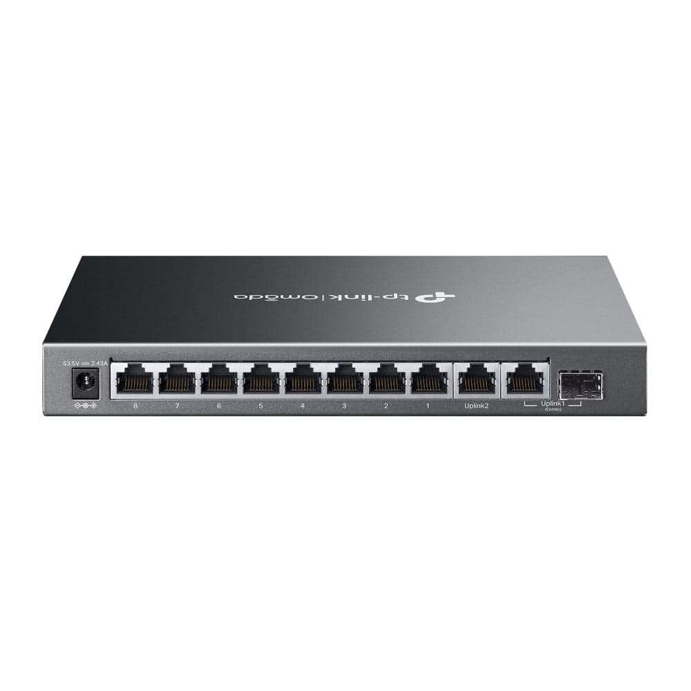 Omada 10-Port Gigabit Easy Managed PoE Switch with 8-Port PoE+, ES210GMP