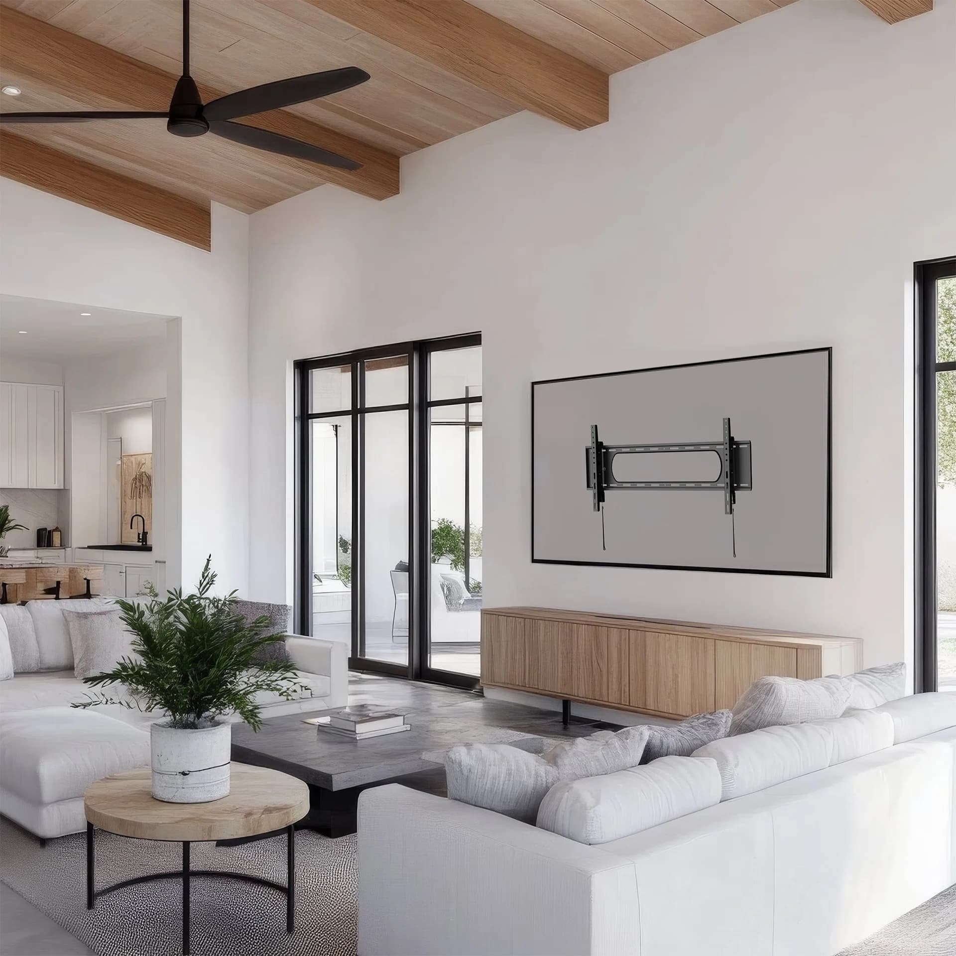 Heavy Duty Tilting TV Wall Mount - 43” to 90” Screens