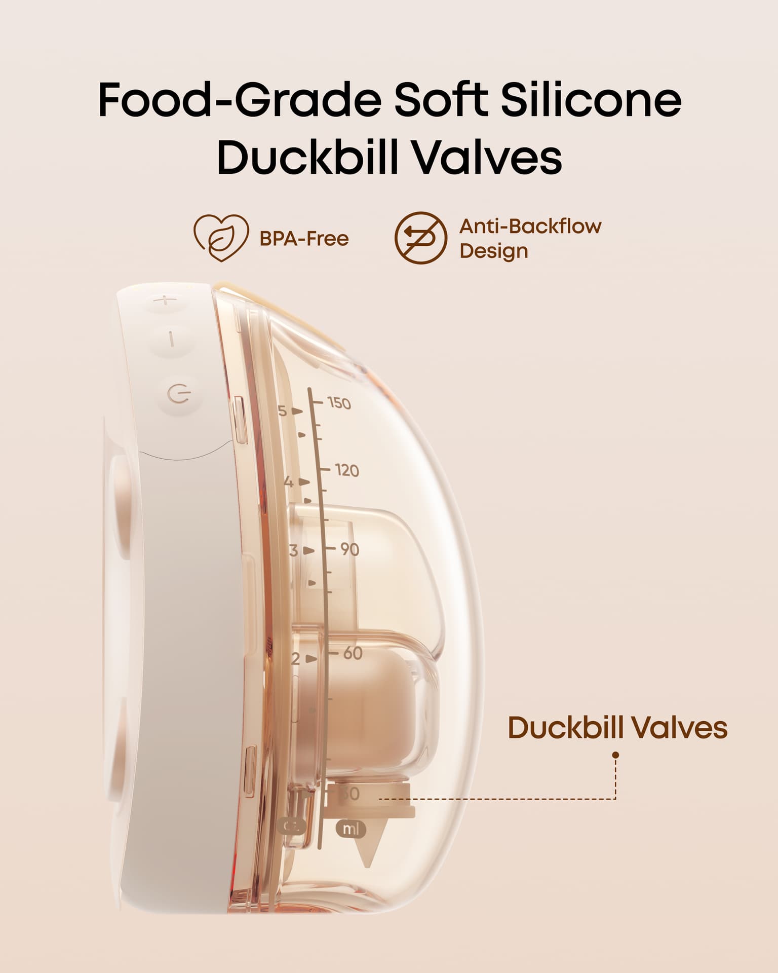eufy Breast Pump S2 / S2 Pro Duckbill Valves (4-Pack)