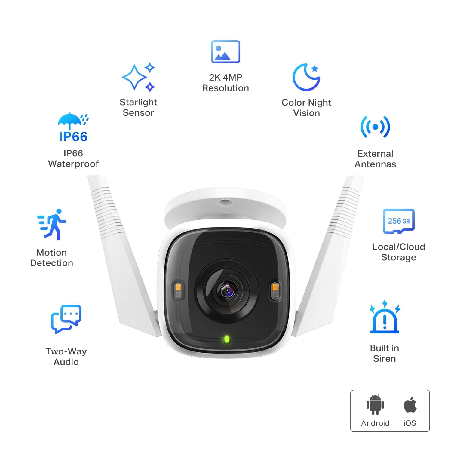 2K QHD Outdoor Camera, Tapo C320WS