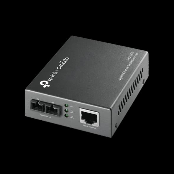 Omada 10/100/1000 Mbps RJ45 to 1000 Mbps Single-Mode SC Fiber Converter, MC210CS