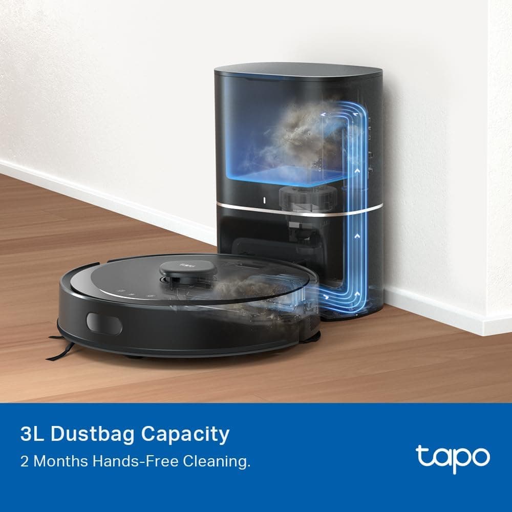 Robot Vacuum Disposable Dust Bag 5 PC RV30/RV20 Max Plus, Tapo RVA202