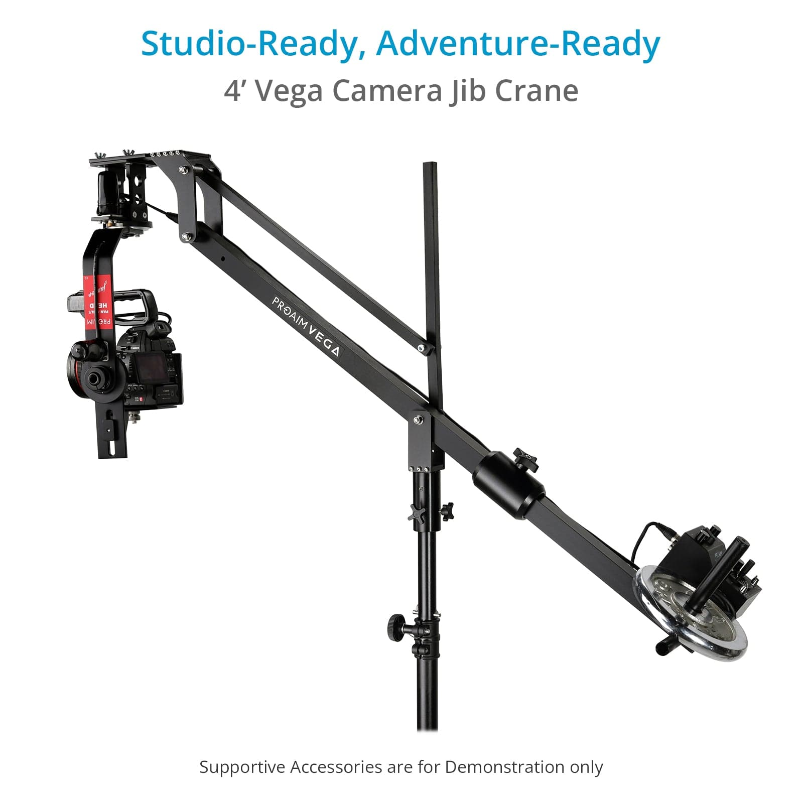 4' Vega Jib Crane for DSLR Video Cameras | Payload: 8kg/17lb