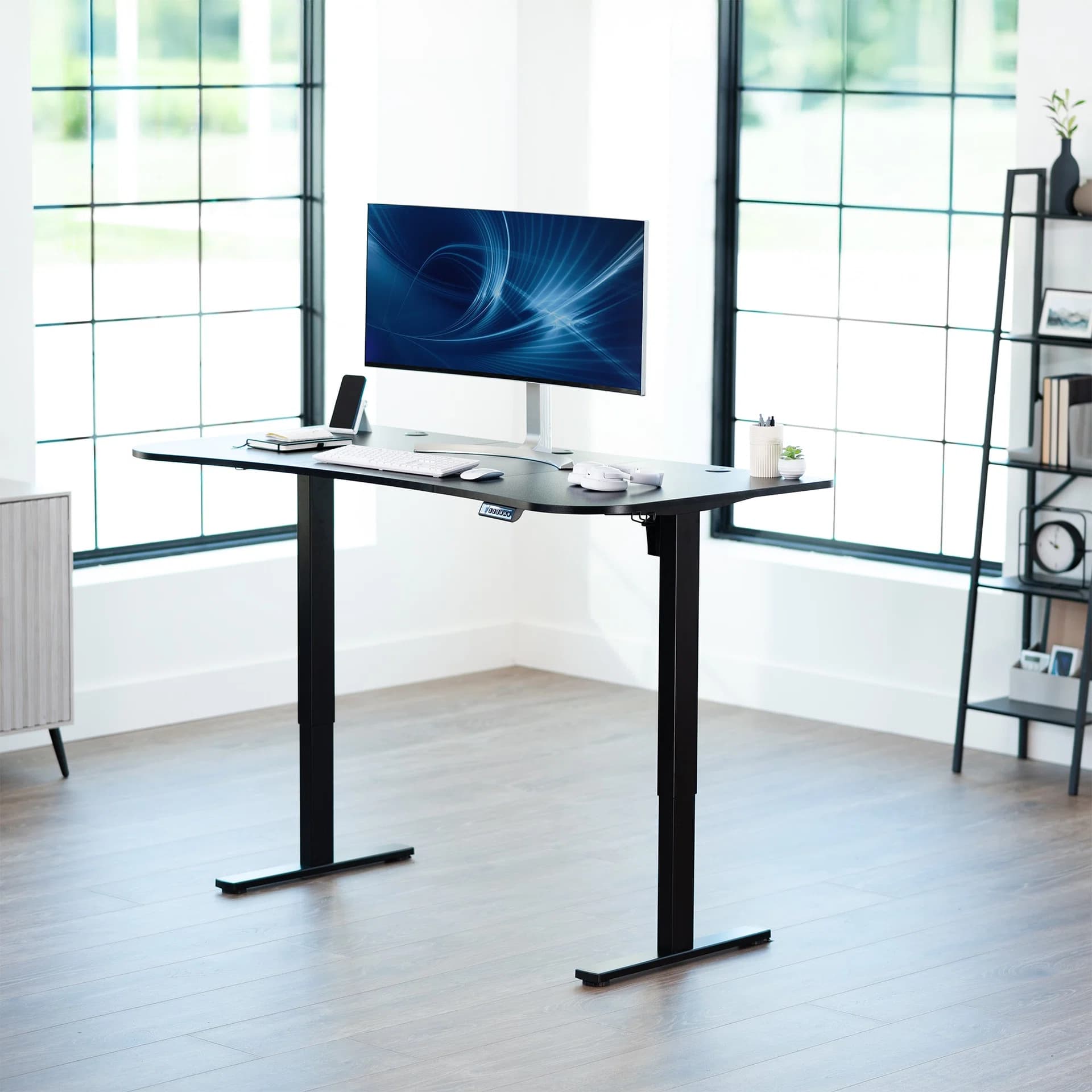 1B1B Series - 63" x 32" Electric Desk with Push Button Memory Controller