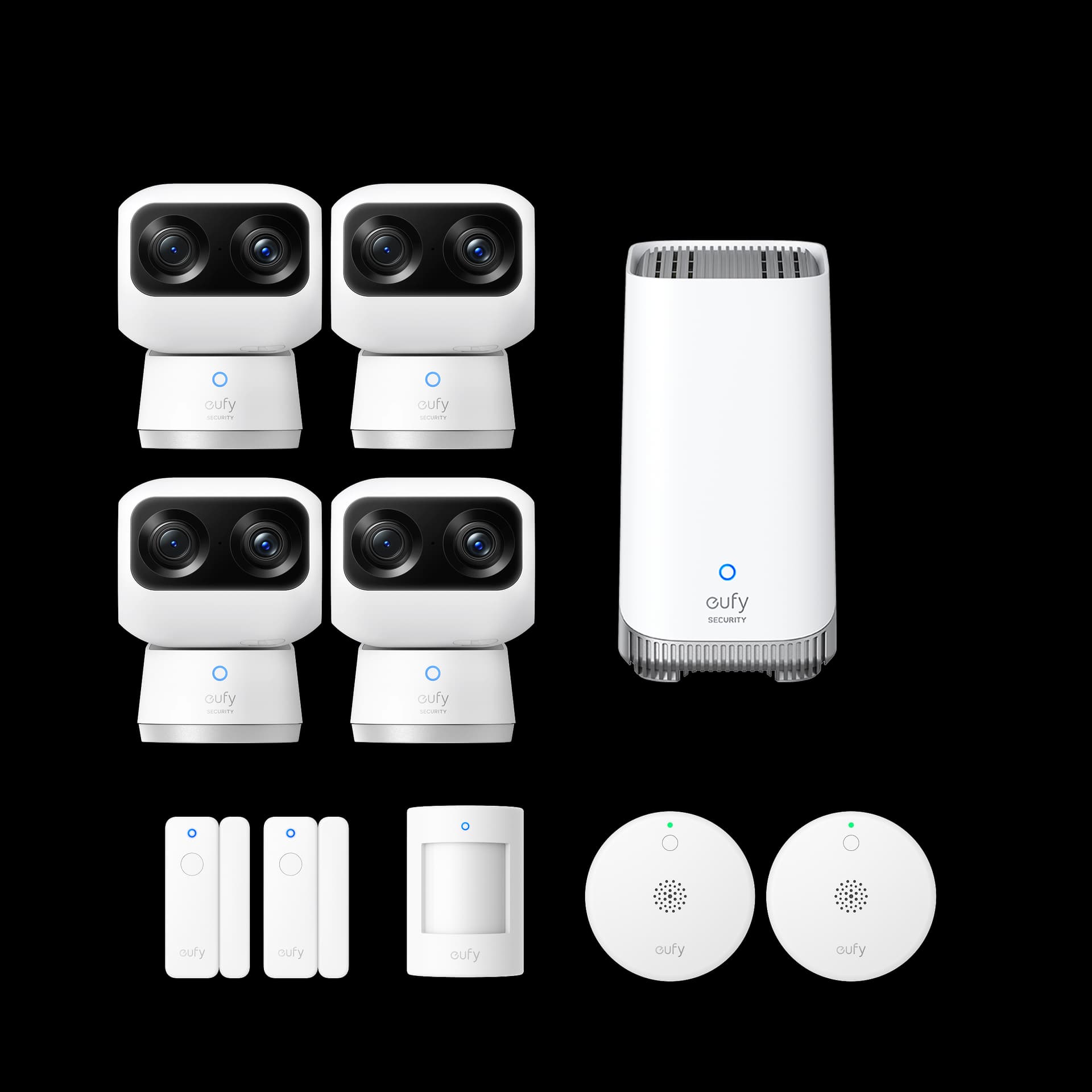 Eufy Indoor Cam S350 with Alarm System + HomeBase™ S380