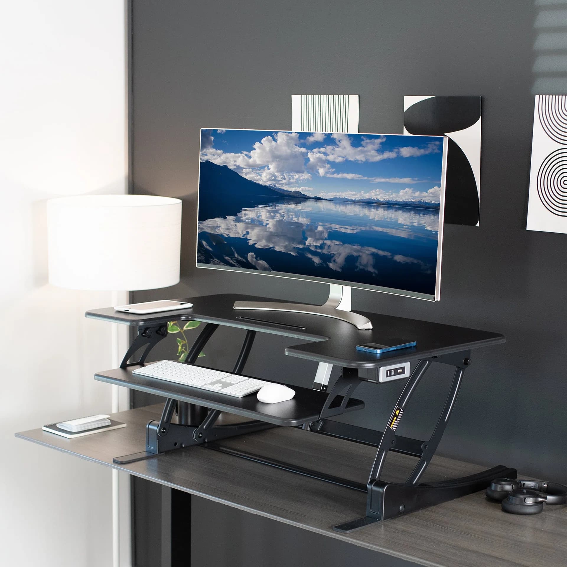 42" Electric Standing Desk Converter