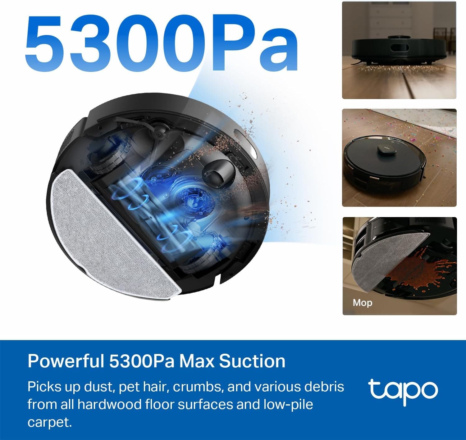 MagSlim LiDAR Robot Vacuum & Mop with Auto-Empty Dock, Tapo RV20 MAX Plus