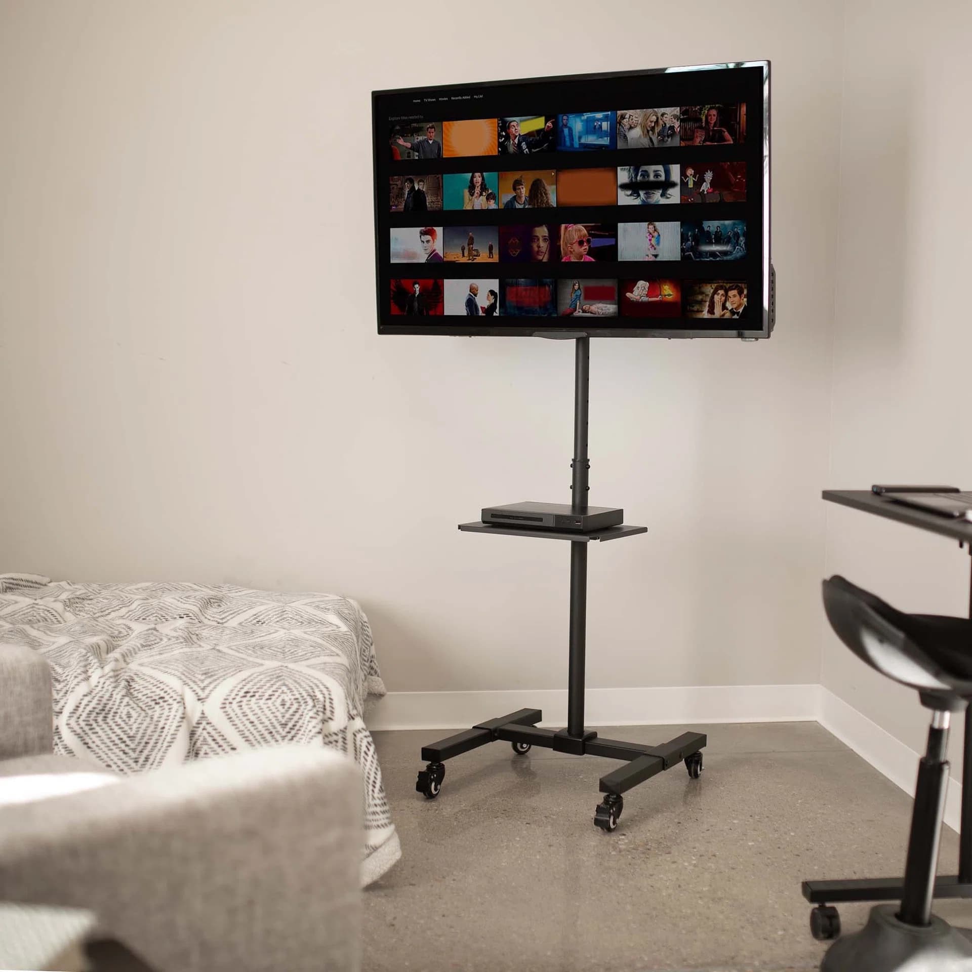 TV Cart with Shelf - 13" to 50" Screens