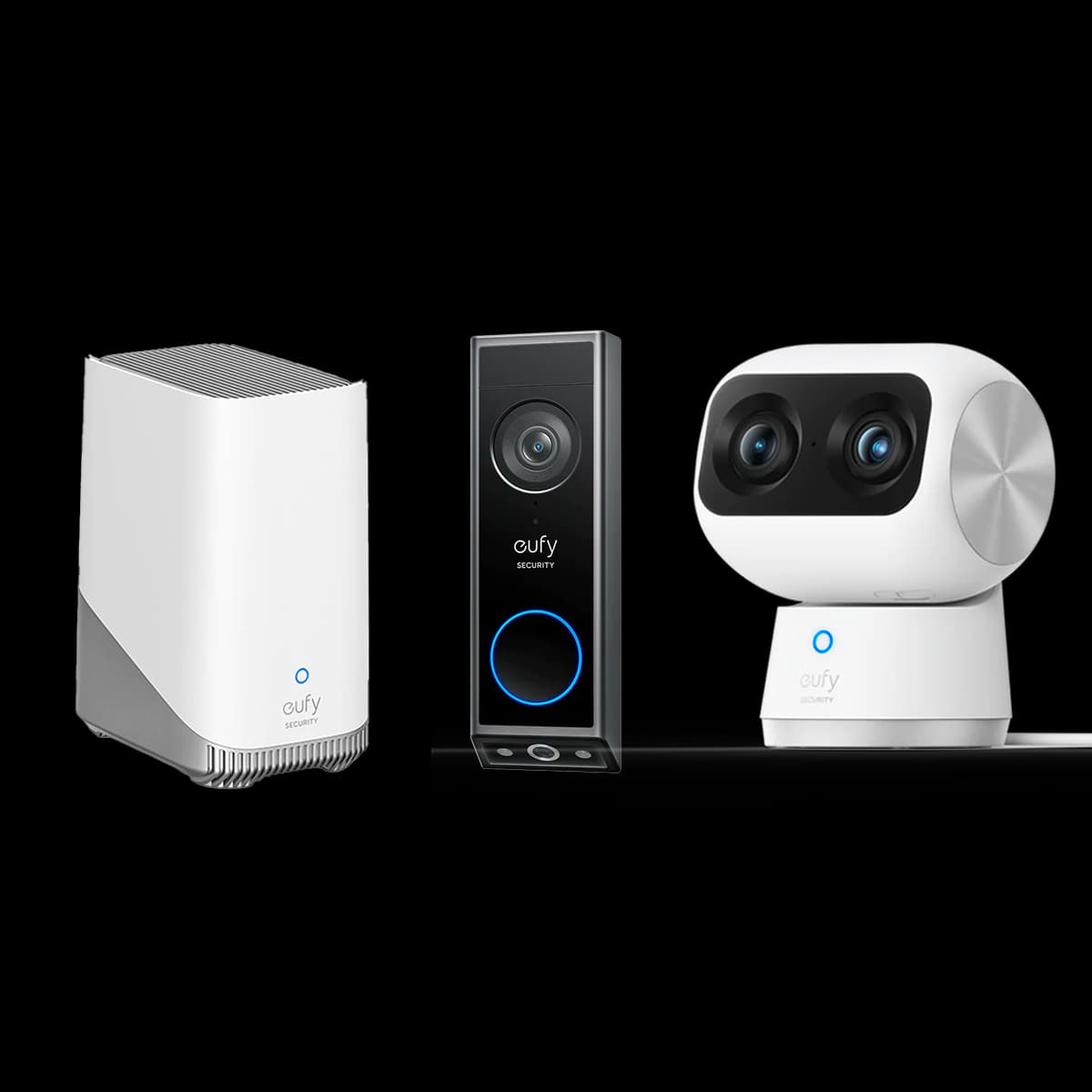 Indoor Cam S350 + Video Doorbell E340 + eufy Homebase™ 3