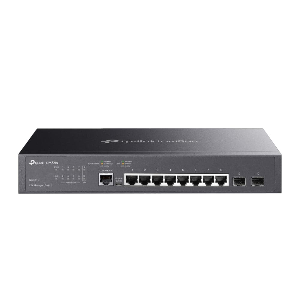 Omada 8-Port Gigabit L2+ Managed Switch with 2x SFP Slots, SG3210