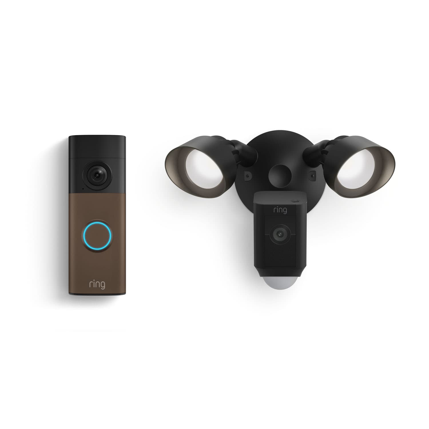 Battery Doorbell (Newest Model) + Floodlight Cam Plus, Wired