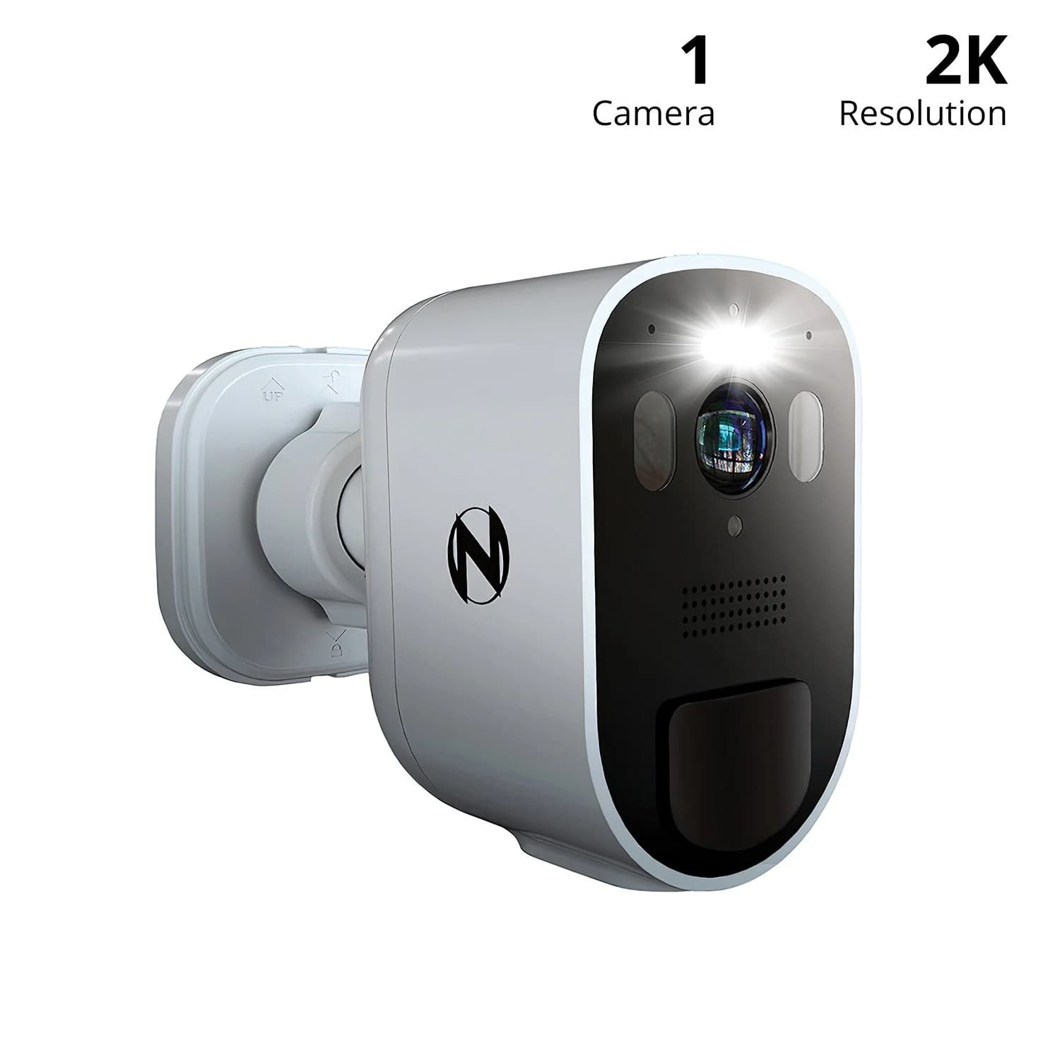 Wire Free 2K Spotlight Camera with 2-Way Audio - White
