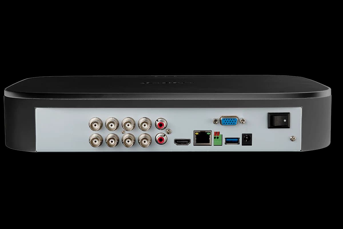 Smart 4K 8-channel 2TB DVR with 5MP Deterrence Bullet Cameras