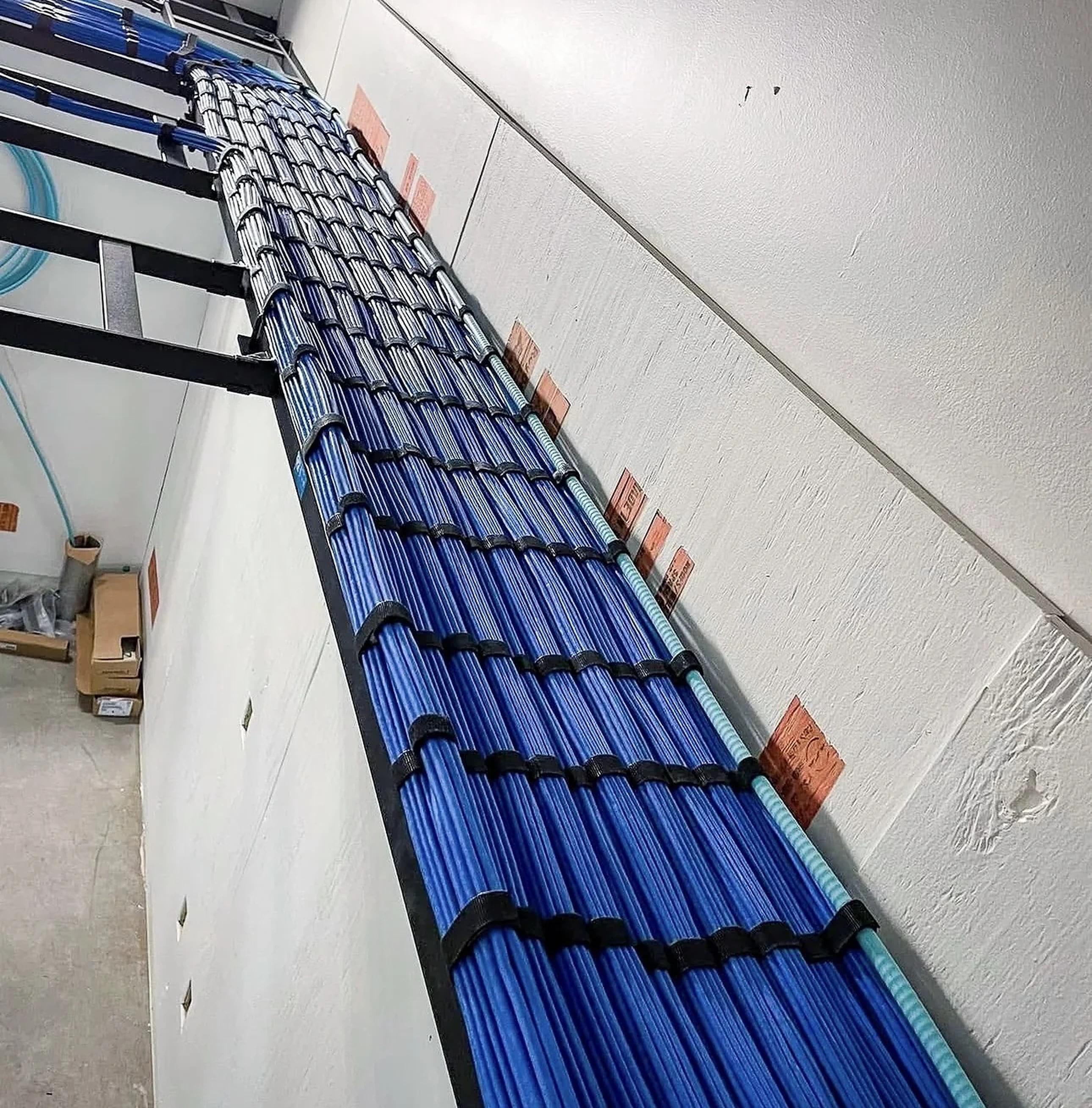 Real structured data cabling installation