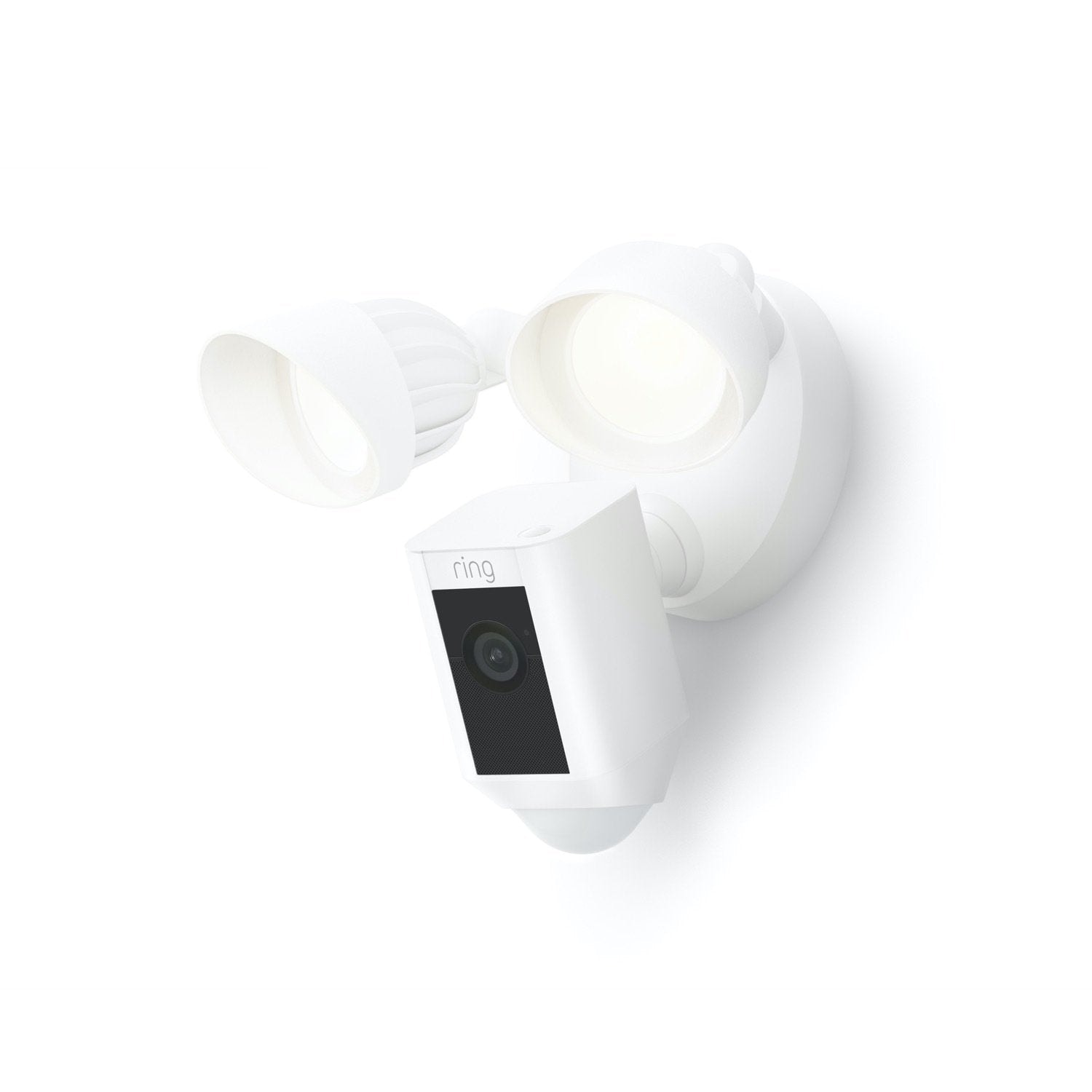 Ring Floodlight Cam Plus in white — product angle
