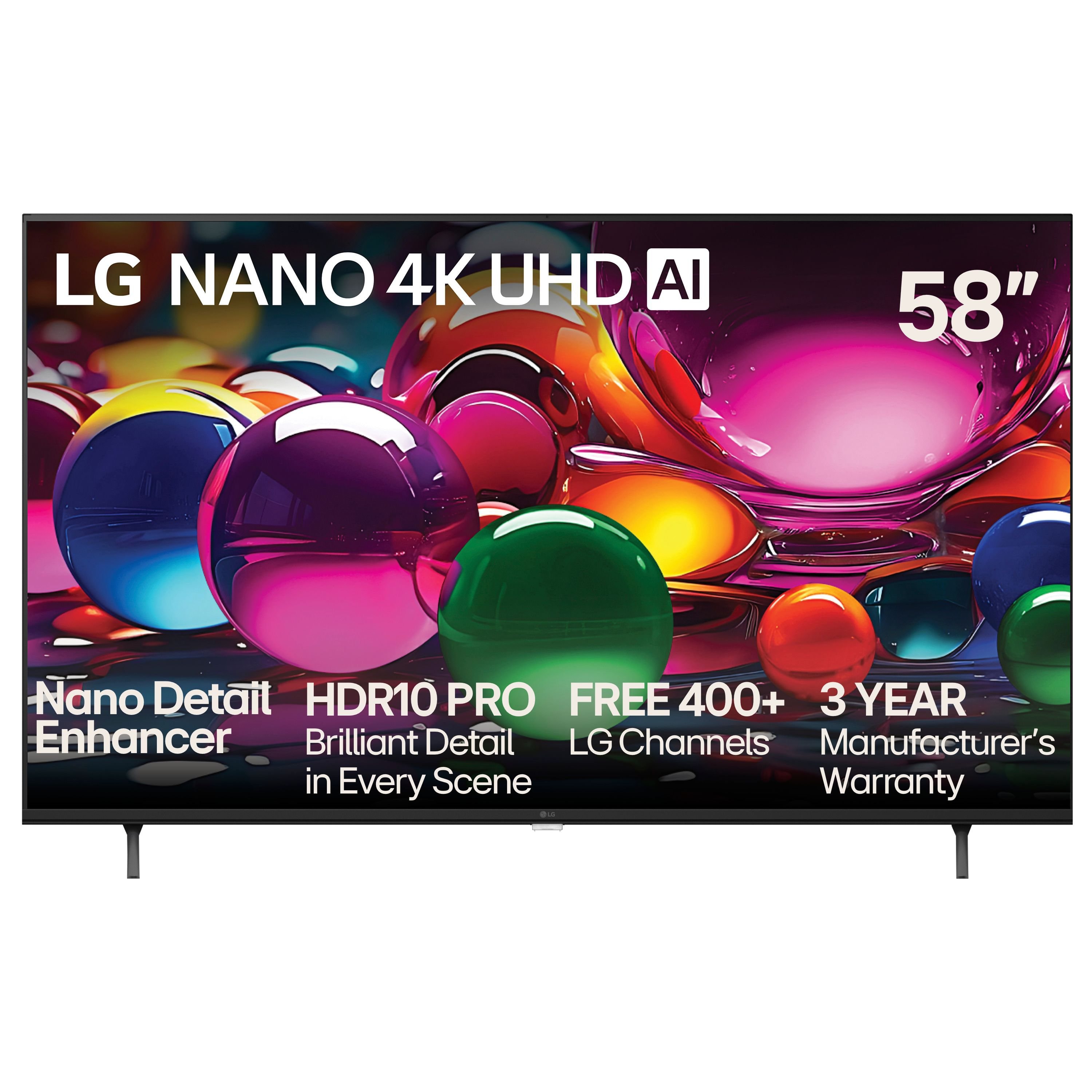 LG 58 NANO 4K UHD AI NU70 4K Smart TV 2026: product view