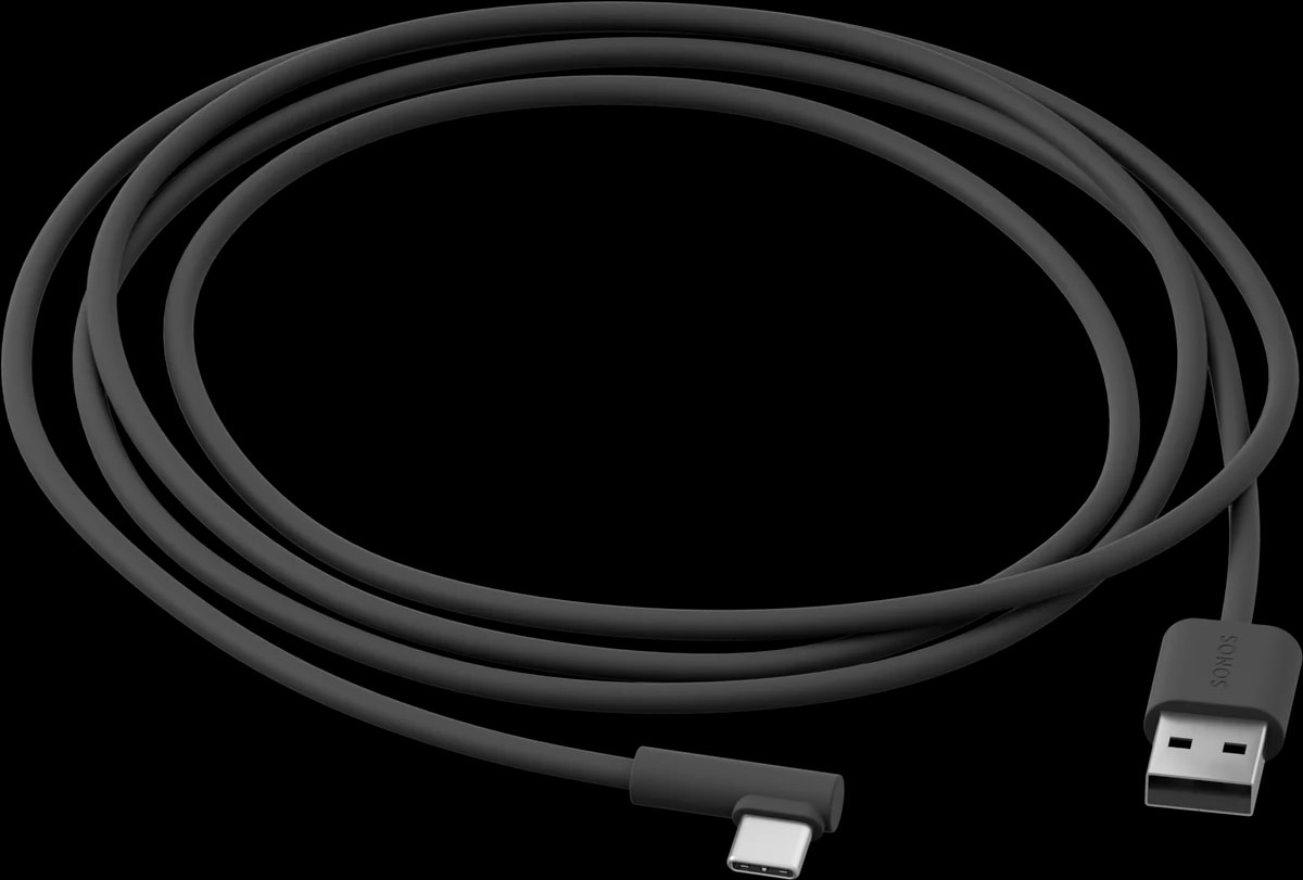 Sonos Roam USB A-C Charging Cable: Shadow Black