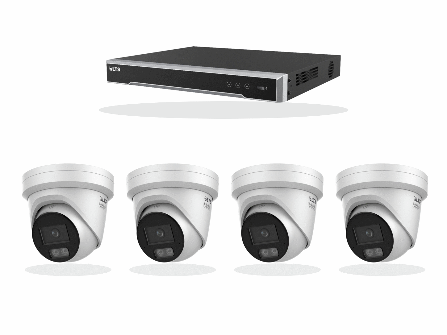 Complete multi-camera security system package