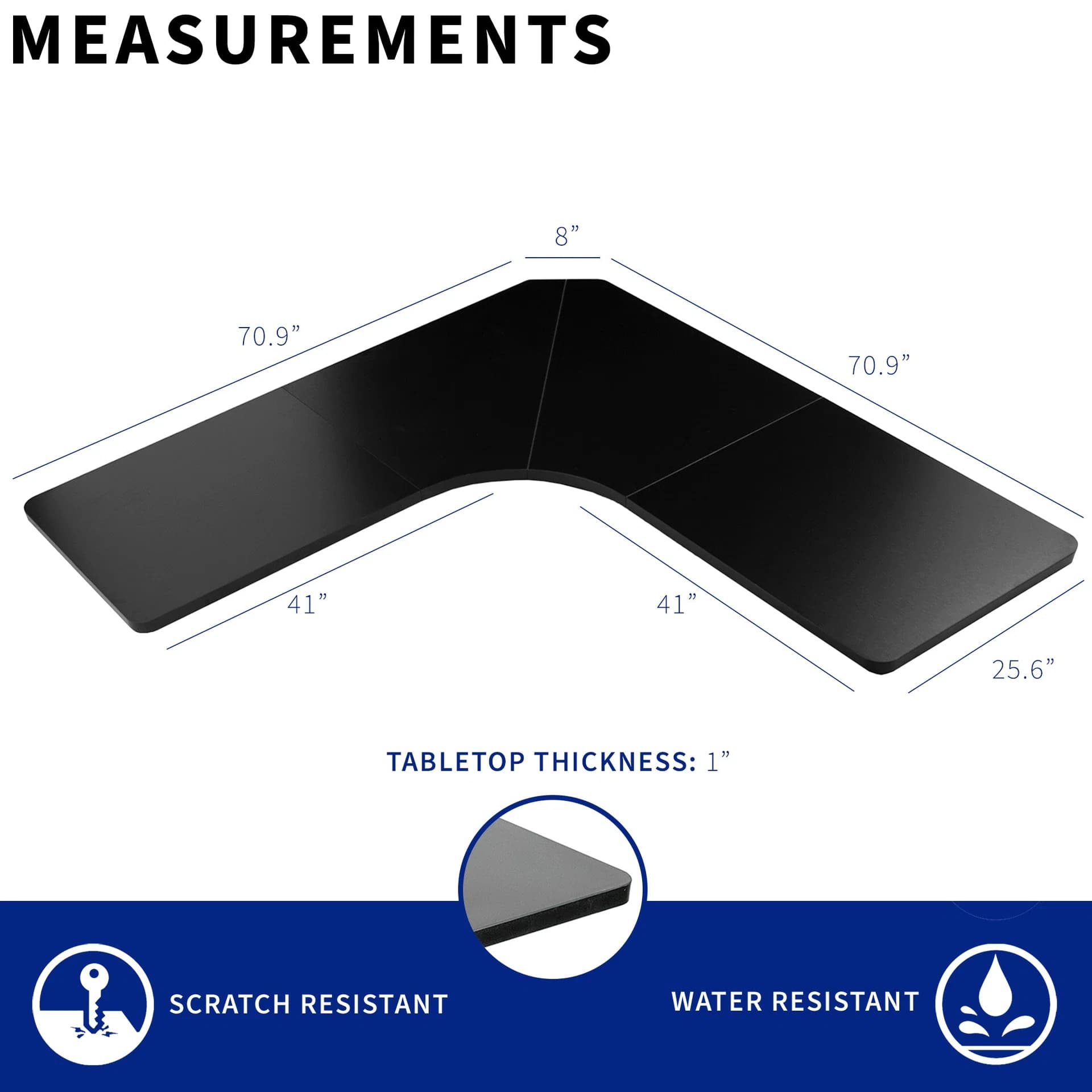 Curved Corner Table Top