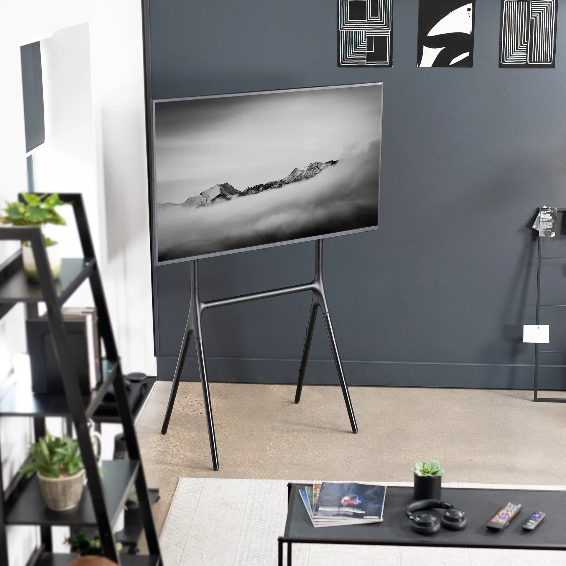TV Easel Stand - 49” to 70” Screens