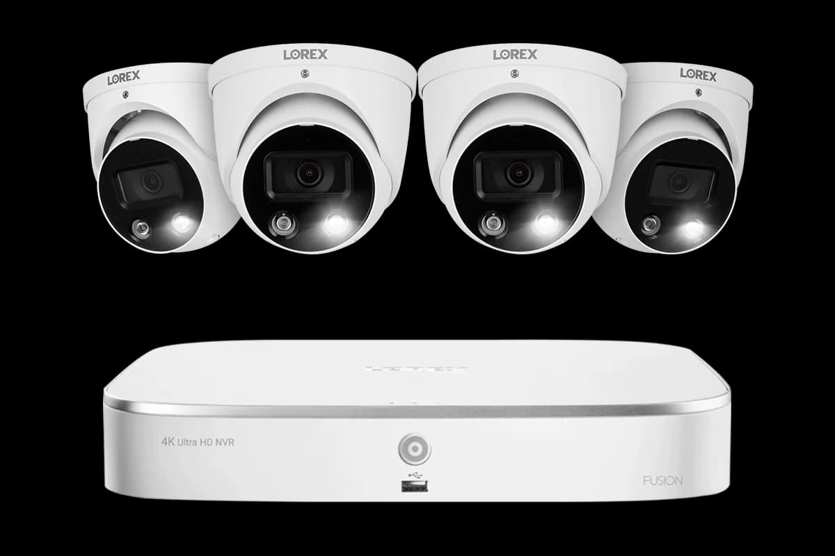 Lorex Fusion 4K 16-Channel (8 Wired + 8 Wi-Fi) 2TB NVR System with Dome Cameras Featuring Smart Deterrence and 2-Way Talk - Amazon