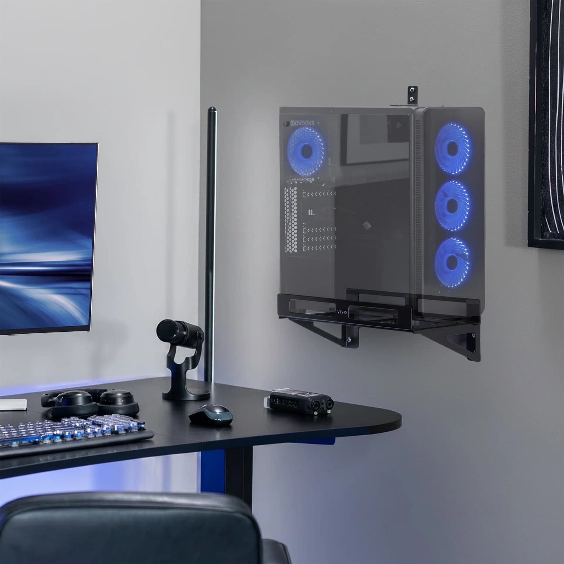 Adjustable Gaming PC Wall Mount
