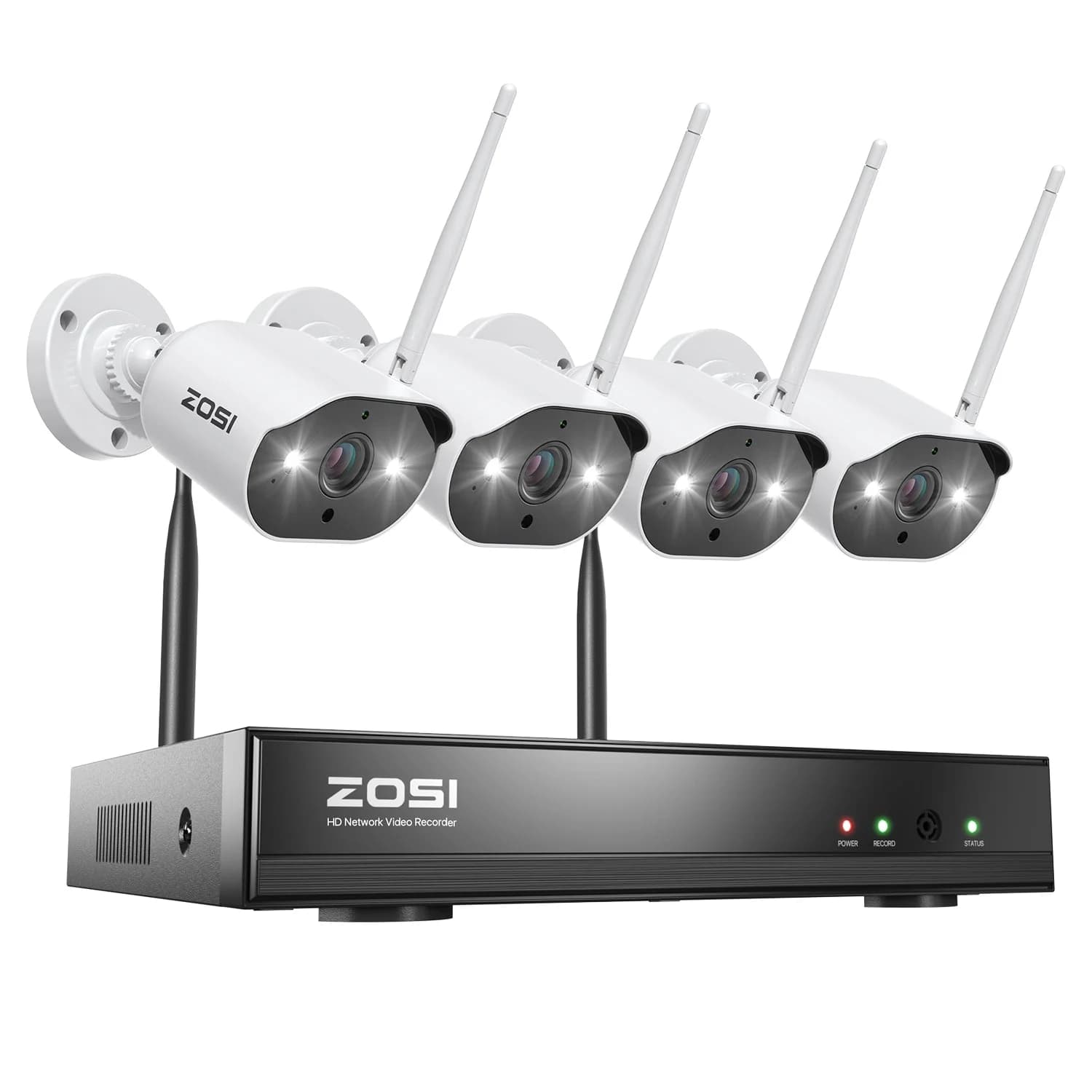 C302 6-Camera Black 3MP 8-Channel Wi-Fi System — No Hard Drive