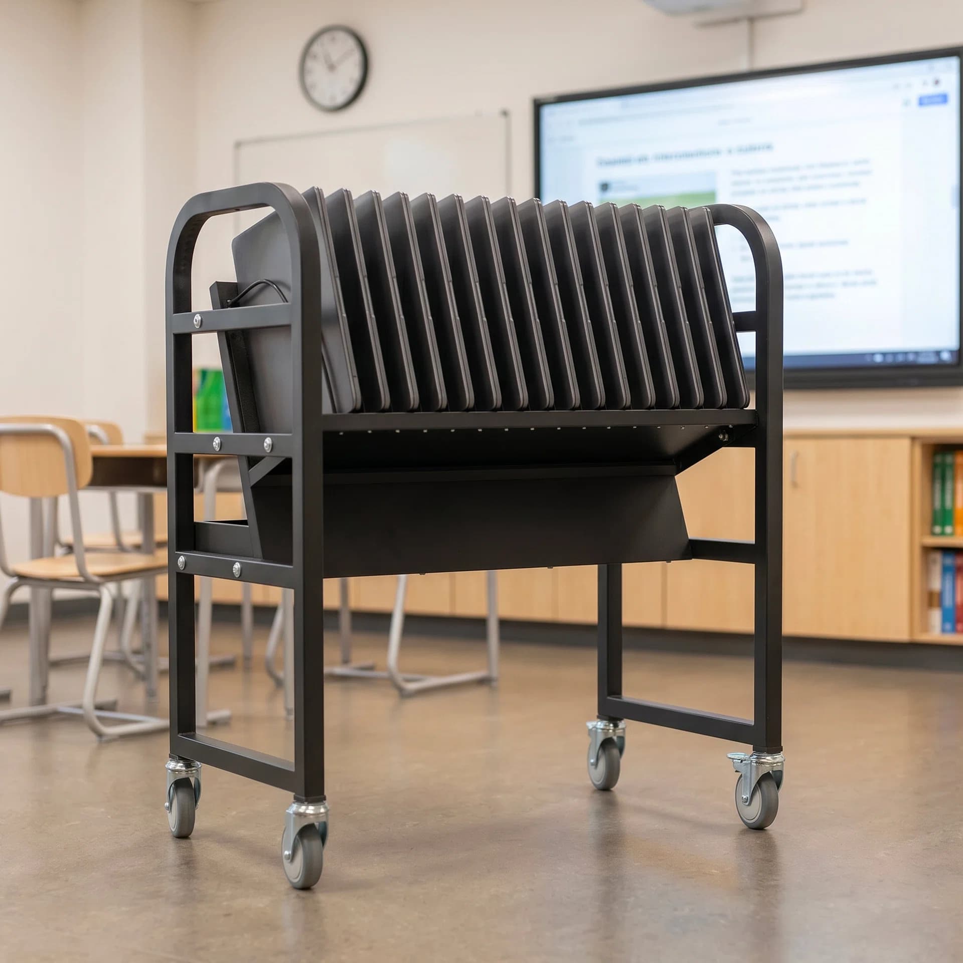 16-Device Open Charging Cart