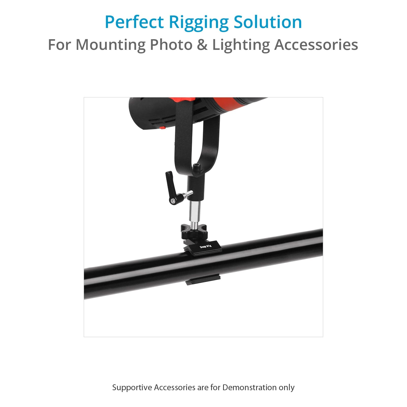 SnapRig End Jaw Vise Grip/Clamp with 5/8” Baby Pin. CL217.